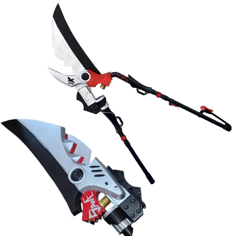 Azuiblc ゼンゼロ エレン・ジョー コスプレ ハサミ 可動式 3つ割り 180CM 鋏 刀 武器 PU製 コスプレ道具 Cosplay ゼンレスゾーンゼロ コスプレ小物 - Azuiblc