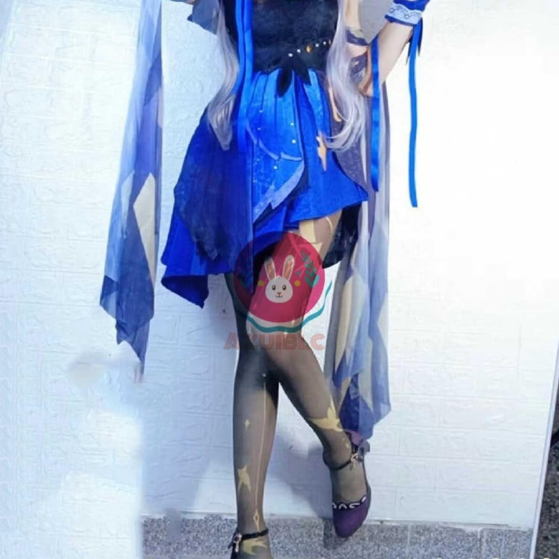 Azuiblc　原神　シグウィン パンティストッキング タイツ ストッキング 白 コスプレ小物 コスプレ グッズ 道具 小物 厚手 JK ロリータ 夏 アニメ 女の子 - Azuiblc