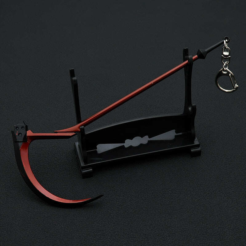 Azuiblc　新世紀エヴァンゲリオン ロンギヌスの槍 18cm ミニチュア｜赤色 ダイキャスト製｜エヴァ・使徒 レプリカ キーホルダー付き - Azuiblc