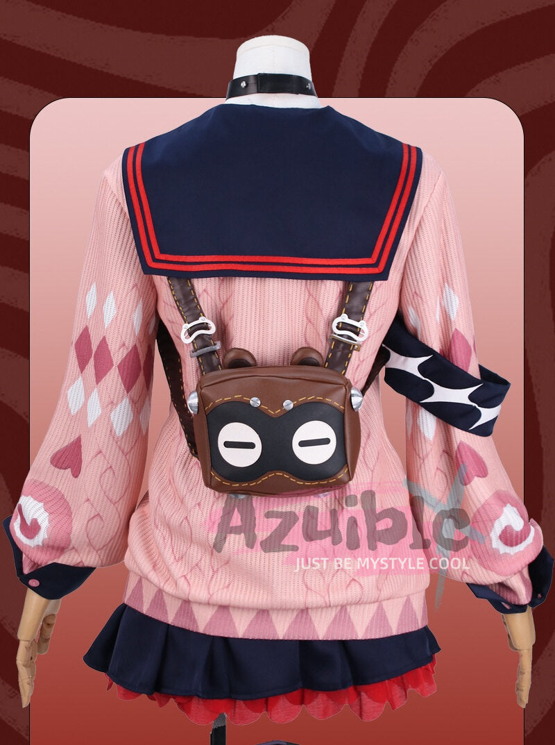 在庫限り、売り切れ次第終了」Azuiblc ゼンレスゾーンゼロ　浮波柚葉　コスプレ衣装 怪啖屋　ゼンゼロ　柚葉　 セーラー服 鞄＋髪飾り贈り　Ukinami Yuzuha　　ミニスカート　狸の尻尾 かまちー追加　イベント　おもちゃ　ハロウィン - Azuiblc
