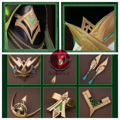 Azuiblc 原神 ネフェル コスプレ衣装 コスチュームセット グッズ おしゃれ アニメ cosplay - Azuiblc