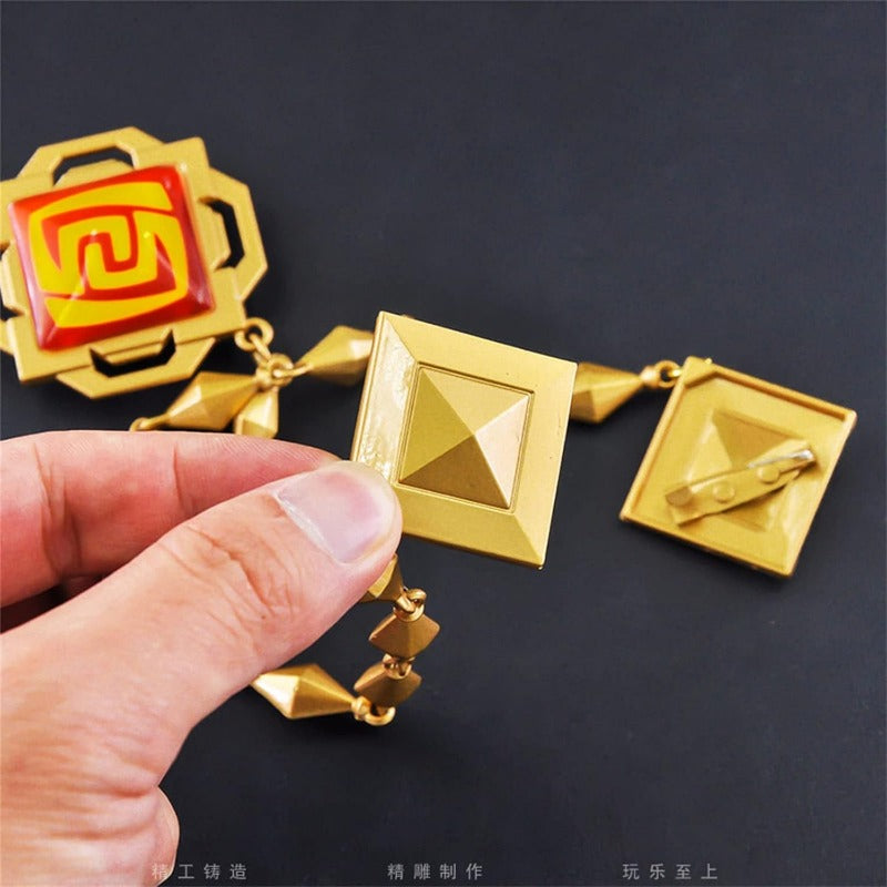 azuiblc 原神　 スカラマシュ 放浪者 神の目 　キーホルダー風 散兵 グッズ 合金 キーチェーン 観賞用 コスプレ 道具 小物 おしゃれ 人気 誕生日プレゼント ミニチュア インテリアAzd21 - Azuiblc