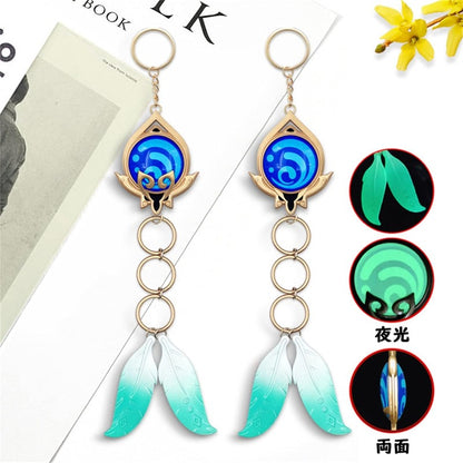 azuiblc 原神　 スカラマシュ 放浪者 神の目 　キーホルダー風 散兵 グッズ 合金 キーチェーン 観賞用 コスプレ 道具 小物 おしゃれ 人気 誕生日プレゼント ミニチュア インテリアAzd21 - Azuiblc