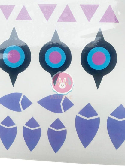 Azuiblc  原神 タトゥーシール 凝光 紗の幽蘭 コスプレ 小物 原神 太もも ボディーシール セット グッズ 人気 おしゃれ 飾り ファッション ハロウィン イベント 装備品 - Azuiblc