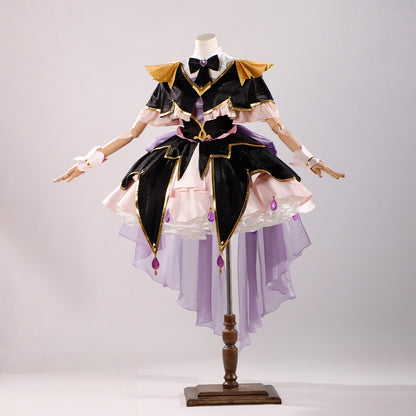 Azuiblc　名探偵プリキュア 森亜るるか 　キュアアルカナ・シャドウ 　コスチューム　コスプレ衣装　ワンピース
