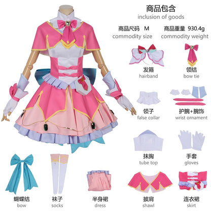 Azuiblc　名探偵プリキュア！明智 あんな  森亜 るるか　小林 みくる　コスプレ衣装　ドレス　舞台服　コスチューム
