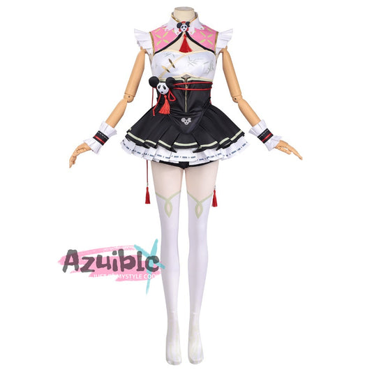 Azuiblc　NTE ちぃちゃん コスプレ衣装 ちぃちゃんコスチューム　ポップン・パンダ　ネバエバ　イベント　中華風　パンダ風　ハロウィン　仮装