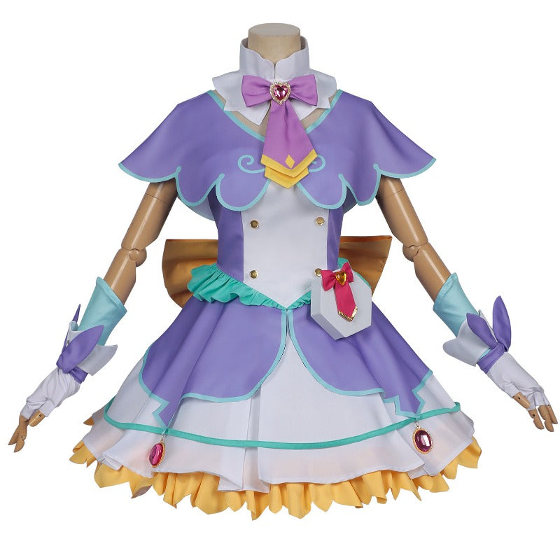 Azuiblc　名探偵プリキュア！明智 あんな  森亜 るるか　小林 みくる　コスプレ衣装　ドレス　舞台服　コスチューム