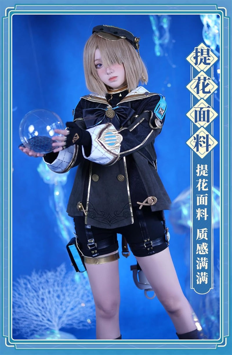 Azuiblc 原神コスプレ衣装  リネット フレミネ シグウィン フリーナ コスチュームセット 3D樹脂アクセサリー グッズ げんしん おしゃれ アニメ cosplay 変装 仮装 撮影 祭り ハロウィン クリスマス イベント - Azuiblc