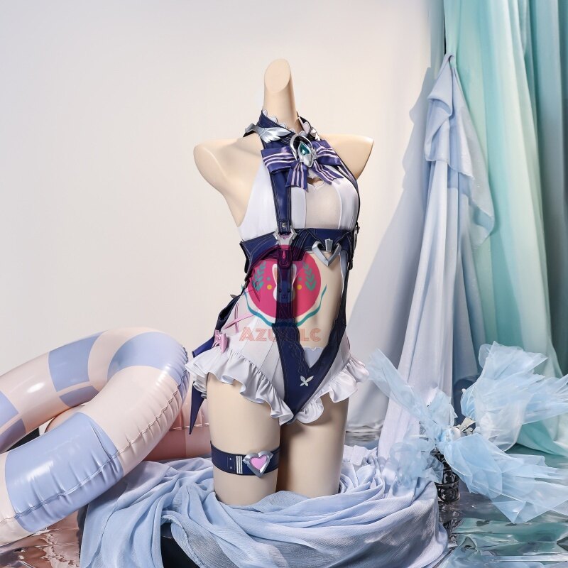 Azuiblc ゼンゼロ ビビアン 水着 コスプレ イチハツは水辺に咲いて コスプレ衣装 コスチュームセット ゼンレスゾーンゼロ アニメ cosplay - Azuiblc