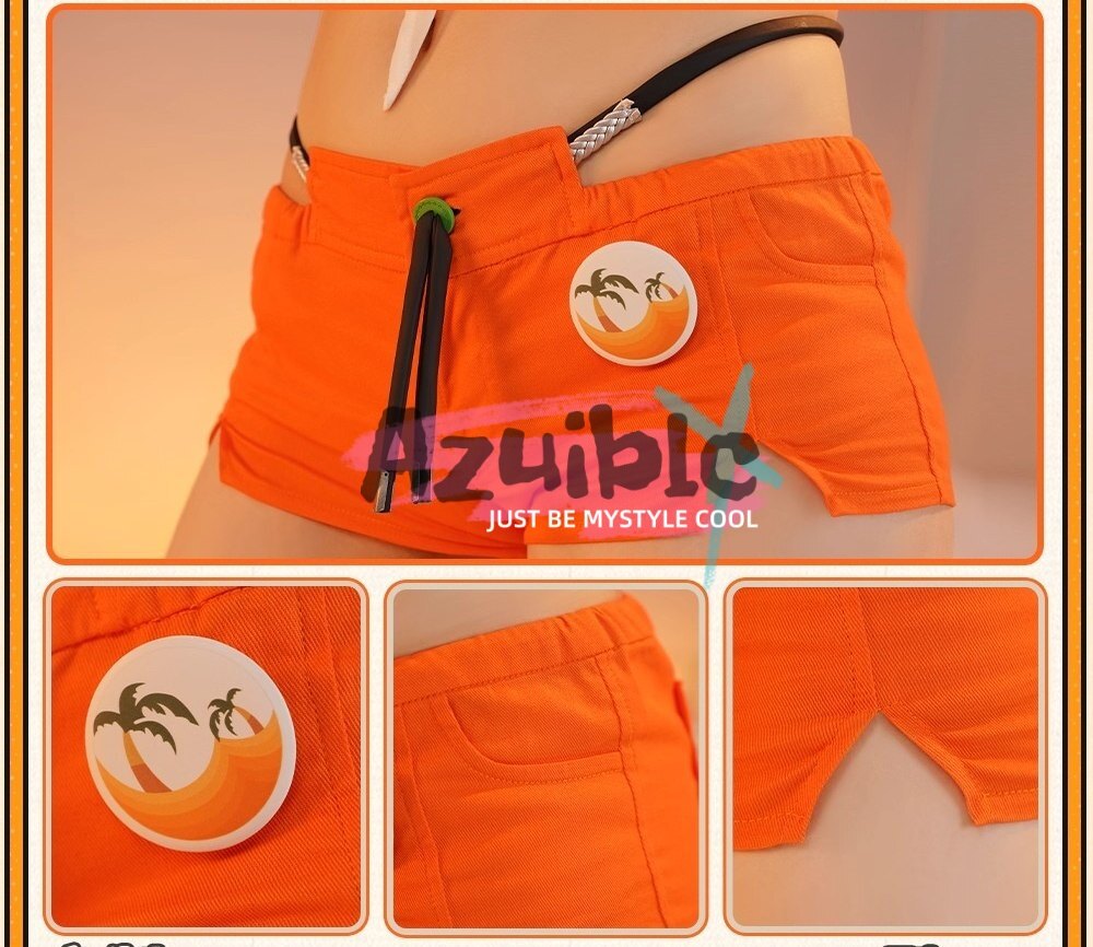 Azuiblc ゼンゼロ リン 夏色ブルースカイ 水着 コスチュームセット コスプレ衣装   おしゃれ グッズ おしゃれ アニメ cosplay - Azuiblc