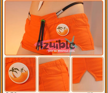 Azuiblc ゼンゼロ リン 夏色ブルースカイ 水着 コスチュームセット コスプレ衣装   おしゃれ グッズ おしゃれ アニメ cosplay - Azuiblc