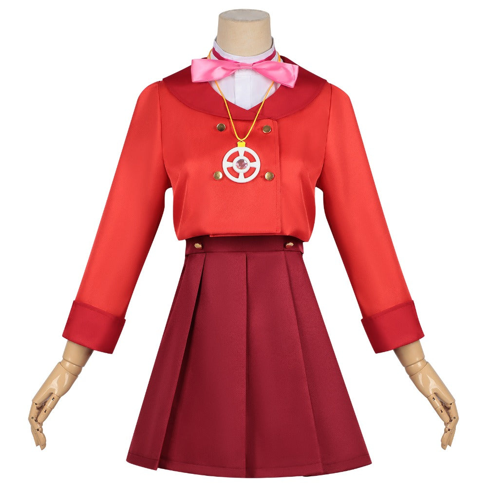 Azuiblc　名探偵プリキュア 小林 みくる コスプレ衣装　ドレス　ワンピース　舞台服
