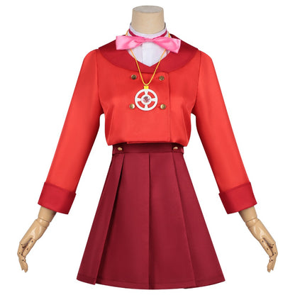 Azuiblc　名探偵プリキュア 小林 みくる コスプレ衣装　ドレス　ワンピース　舞台服