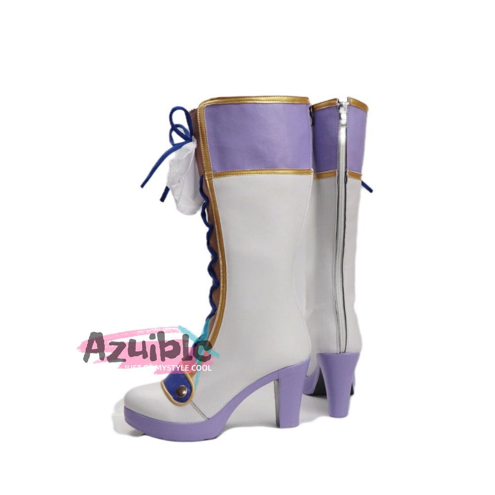 Azuiblc　アイカツ! -アイドルカツドウ!- 氷上 スミレ  ブーツ　コスプレ道具　靴　ハロウィン　舞台対応