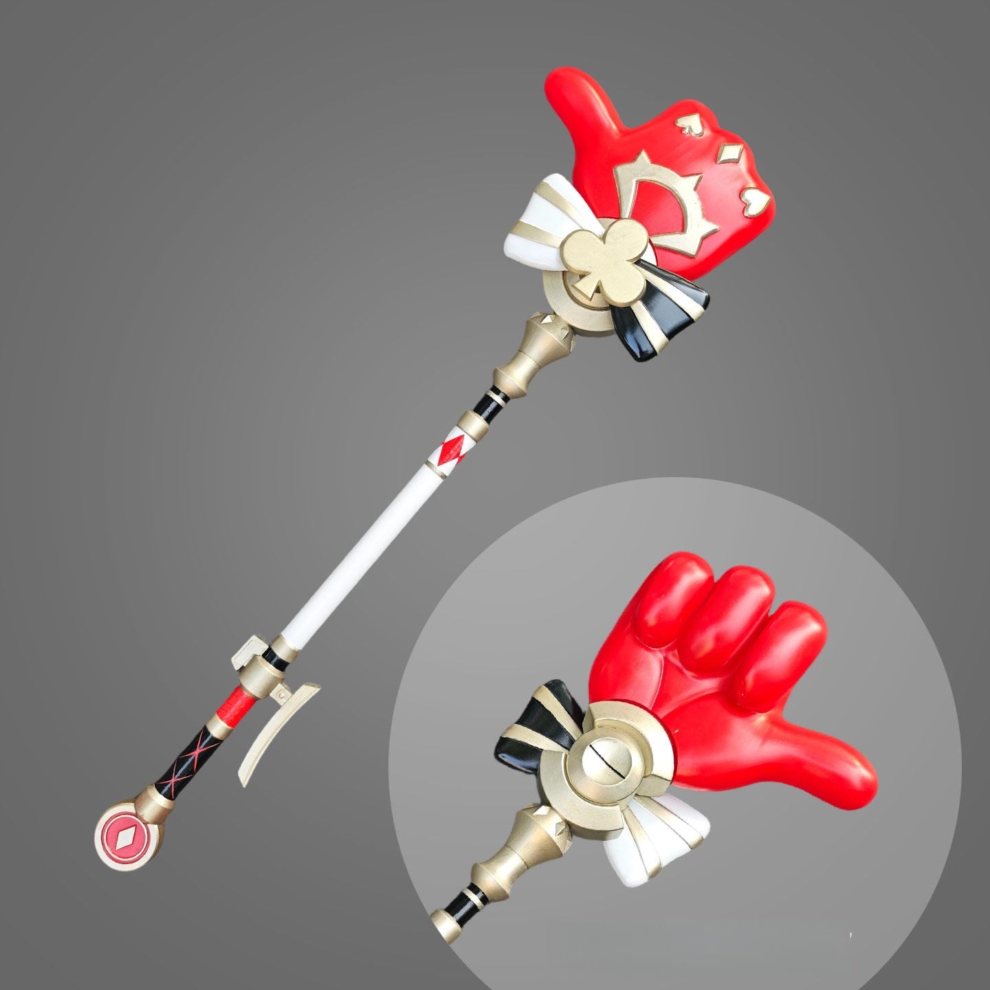 Azuiblc　崩壊スターレイル　火花　コスプレ道具　PU樹脂製　 じゃんけん　武器モデル　モチーフ武器　100cm