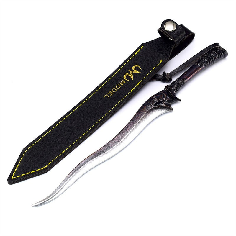 Nakoraraスカイリム Skyrim V 黒檀のダガー＋革 21cm 短剣 武器 グッズ