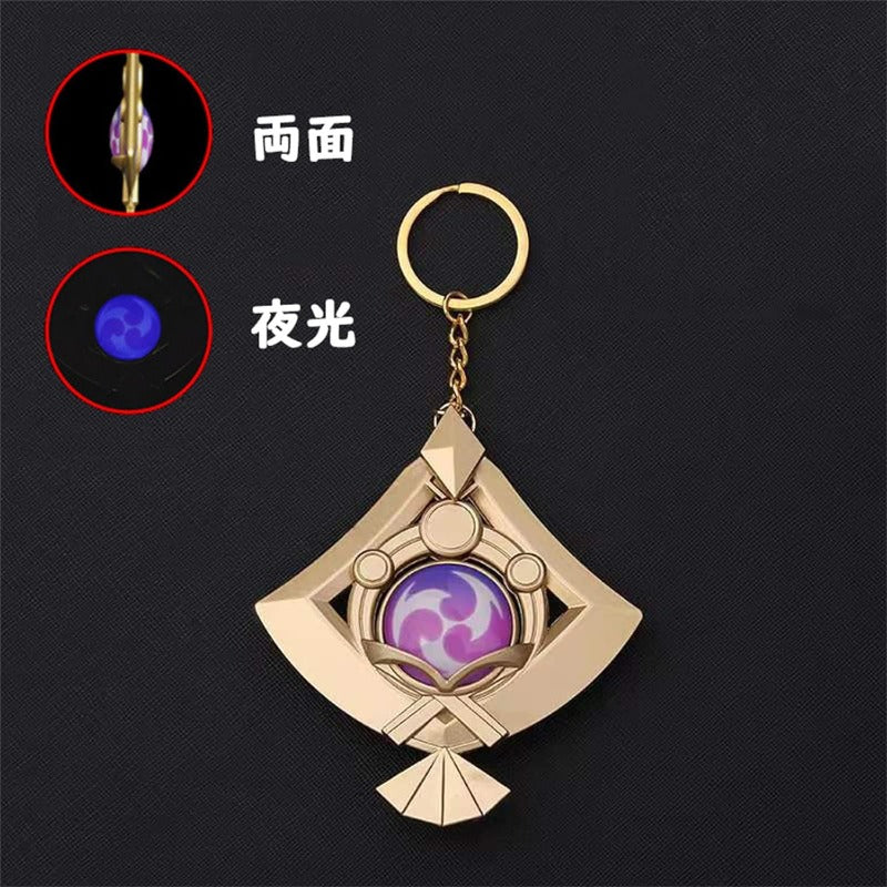 azuiblc 原神　 スカラマシュ 放浪者 神の目 　キーホルダー風 散兵 グッズ 合金 キーチェーン 観賞用 コスプレ 道具 小物 おしゃれ 人気 誕生日プレゼント ミニチュア インテリアAzd21 - Azuiblc