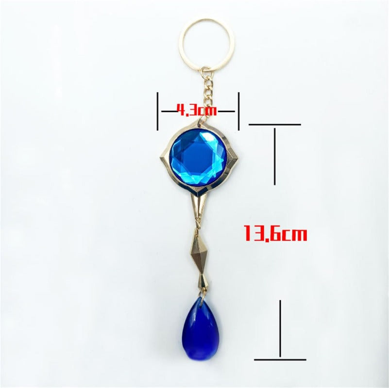 azuiblc 原神　 スカラマシュ 放浪者 神の目 　キーホルダー風 散兵 グッズ 合金 キーチェーン 観賞用 コスプレ 道具 小物 おしゃれ 人気 誕生日プレゼント ミニチュア インテリアAzd21 - Azuiblc