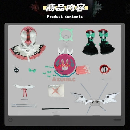 【Azuiblc】ゼンゼロ 南宮羽 コスプレ コスプレ衣装 天使の輪 翼付き 3Dプリント 妄想エンジェル コスチュームセット cosplay 舞台 イベント