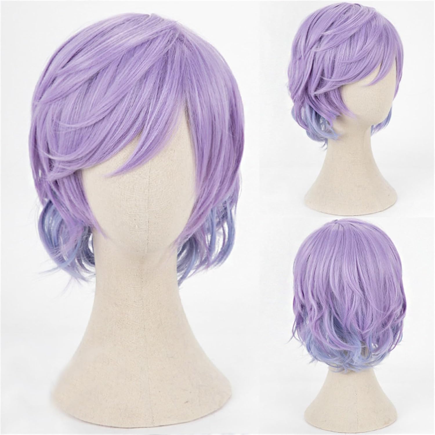 Azuiblc　ツイステッドワンダーランド　アズール・アーシェングロット コスプレ ウィッグ　ツイステ ウィッグネット付き 耐熱 人気 おしゃれ グッズ アニメ かつら 鬘 WIG コスプレ道具 ネット 小物 ハロウィン 祭り - Azuiblc