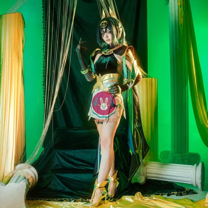 Azuiblc 原神 ネフェル コスプレ衣装 コスチュームセット グッズ おしゃれ アニメ cosplay - Azuiblc