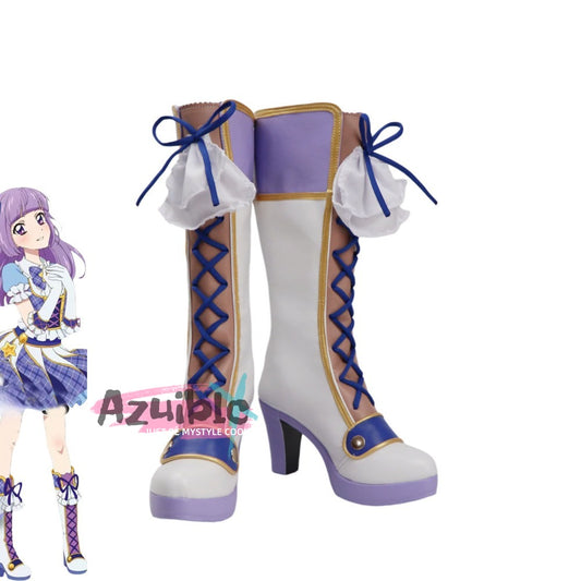 Azuiblc　アイカツ! -アイドルカツドウ!- 氷上 スミレ  ブーツ　コスプレ道具　靴　ハロウィン　舞台対応
