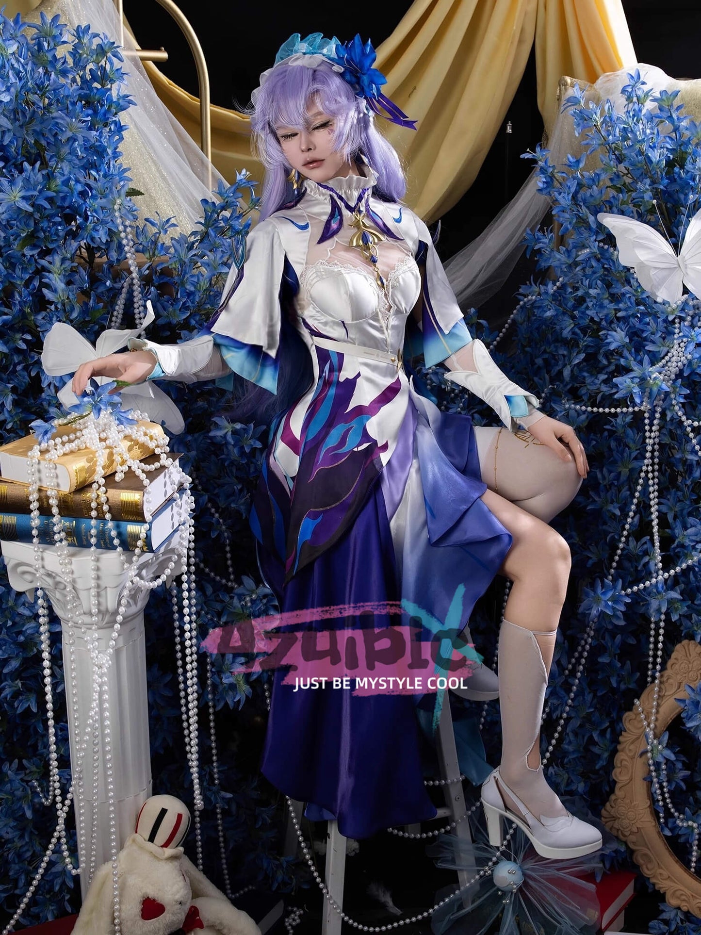 Azuiblc 鳴潮 カンタレラ コスプレ衣装　3d樹脂アクセサリー　礼服　ワンピース　コスチュームAzf14 - Azuiblc