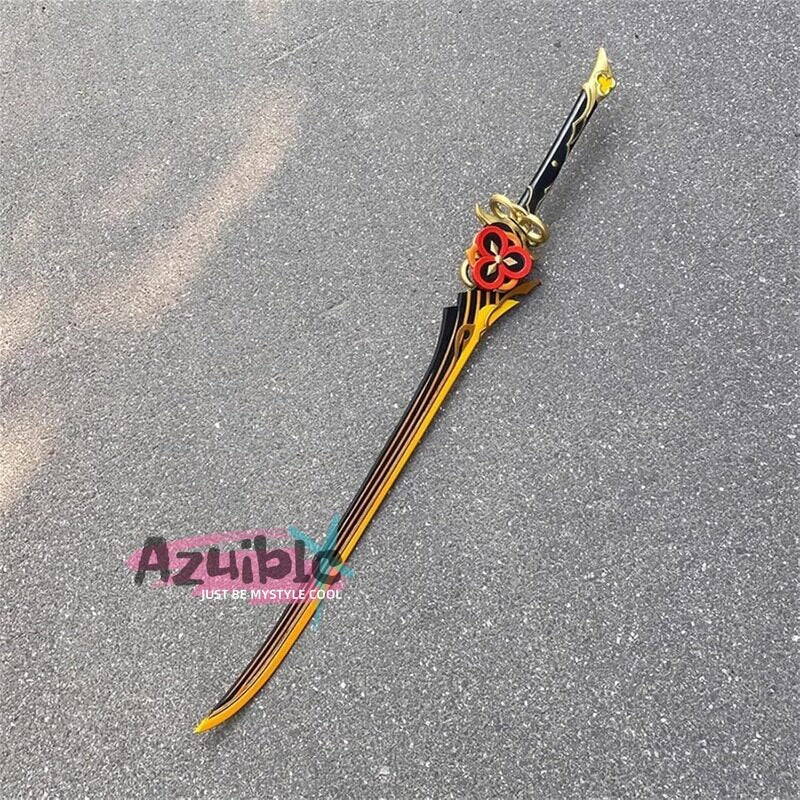 Azuiblc 原神  静水流転の輝き 片手剣 フリーナ 水神 100CM 武器 PU製 剣 刀 武器 コスプレ道具 Cosplay 道具 コスプレグッズ コレクション グッズ コスプレ小物 cosplayAzd19 - Azuiblc