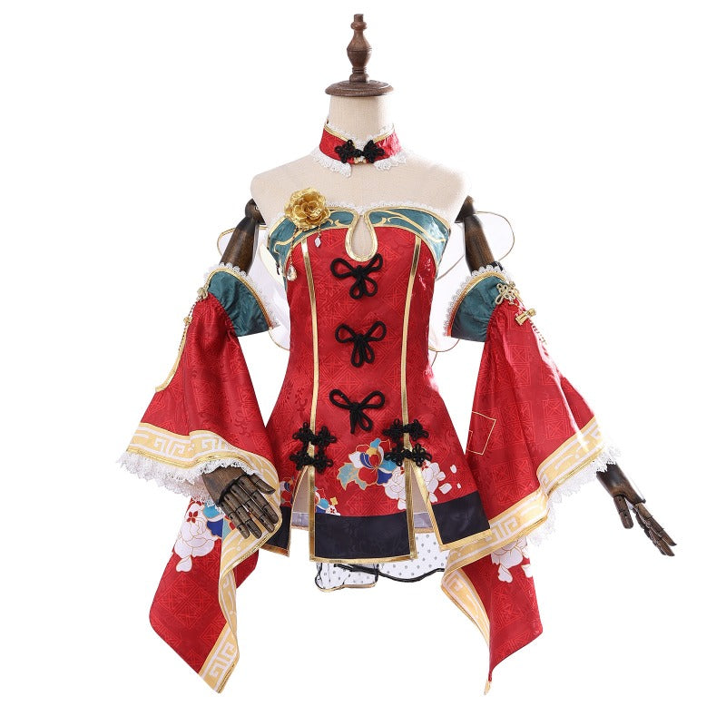 Azuiblc　ラブライブ！サンシャイン!!  黒澤ダイヤ　コスプレ衣装　クリスマスドレス　舞台服 LoveLive!Sunshine!!　コスチューム