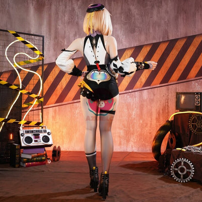 Azuiblc ゼンゼロ イドリー コスプレ衣装 帽子付き 金属アクセサリー コスチュームセット ゼンレスゾーンゼロ アニメ cosplay Azuiblc