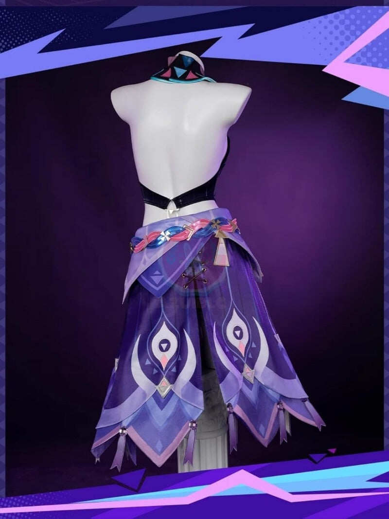 在庫納品　Azuiblc 原神 シトラリ 髪飾り付き コスプレ衣装 コスチュームセット 金属アクセサリー グッズ げんしん cosplay - Azuiblc