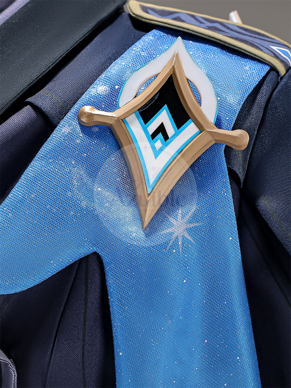 Azuiblc 原神 空「冬の夜を狩る者」コスプレ衣装 3D PLA製パーツ付き スネージナヤ戦闘服 制服風コスチューム