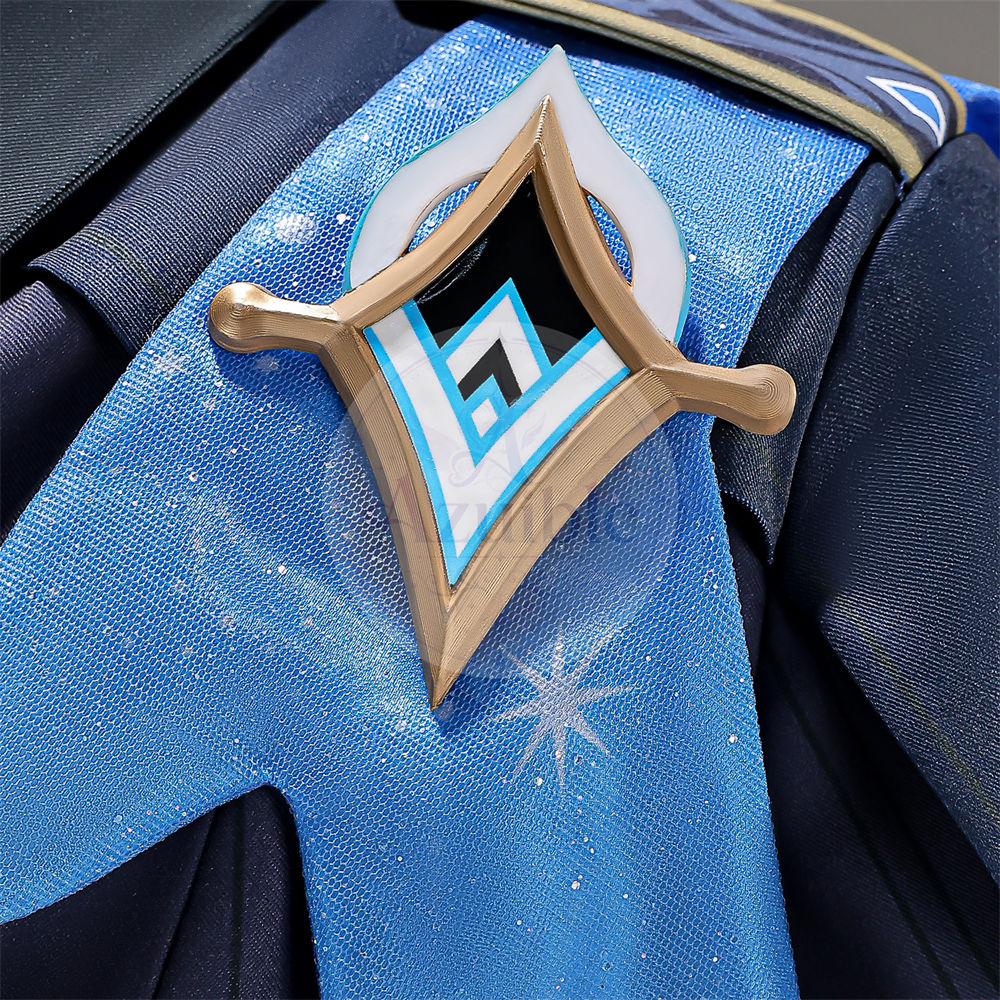 Azuiblc 原神 空「冬の夜を狩る者」コスプレ衣装 3D PLA製パーツ付き スネージナヤ戦闘服 制服風コスチューム