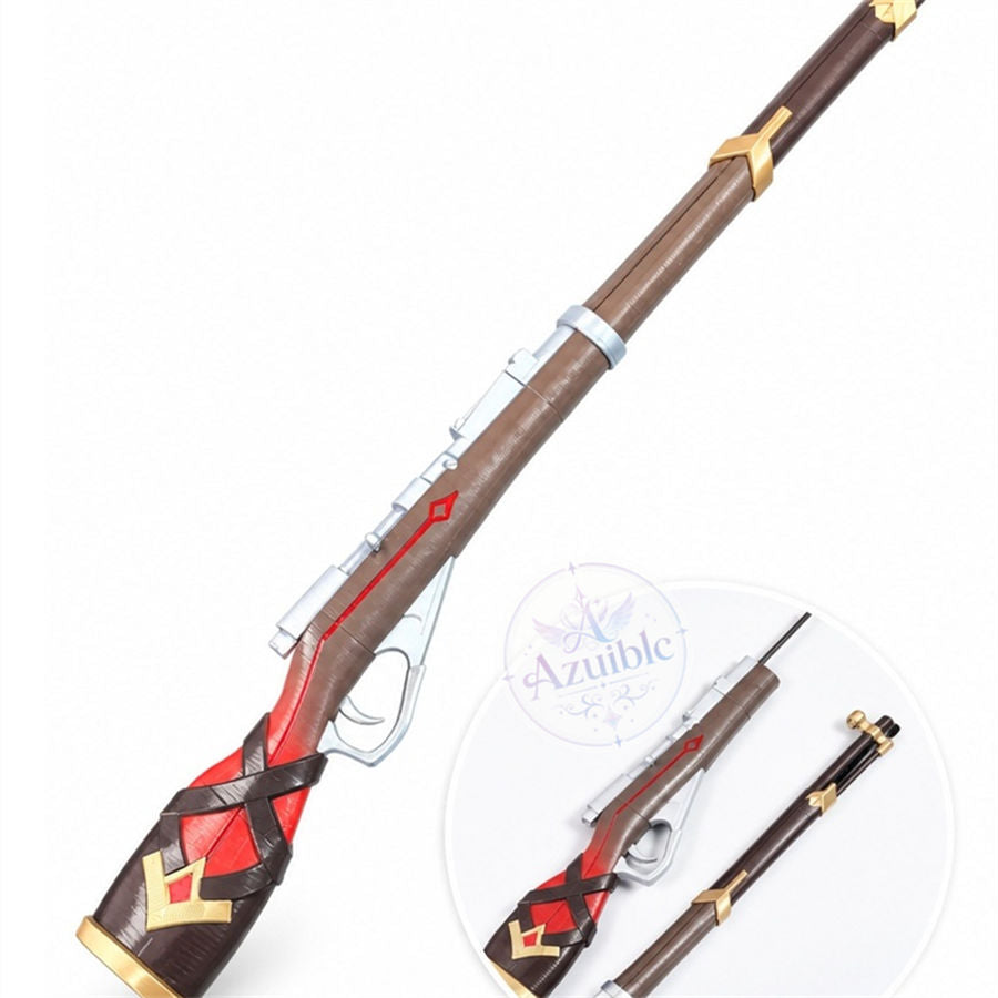 Azuiblc 原神 スネージナヤ アリョーシャ ライフル型コスプレ武器・道具 3D造形 全長約110cm PLA＋カーボンファイバー製 分割組立式
