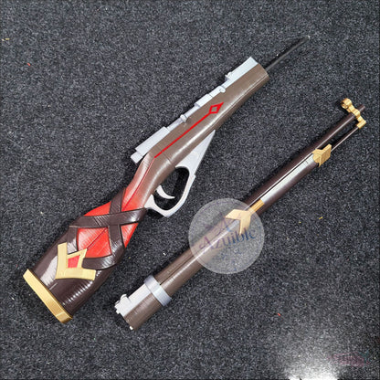 Azuiblc 原神 スネージナヤ アリョーシャ ライフル型コスプレ武器・道具 3D造形 全長約110cm PLA＋カーボンファイバー製 分割組立式