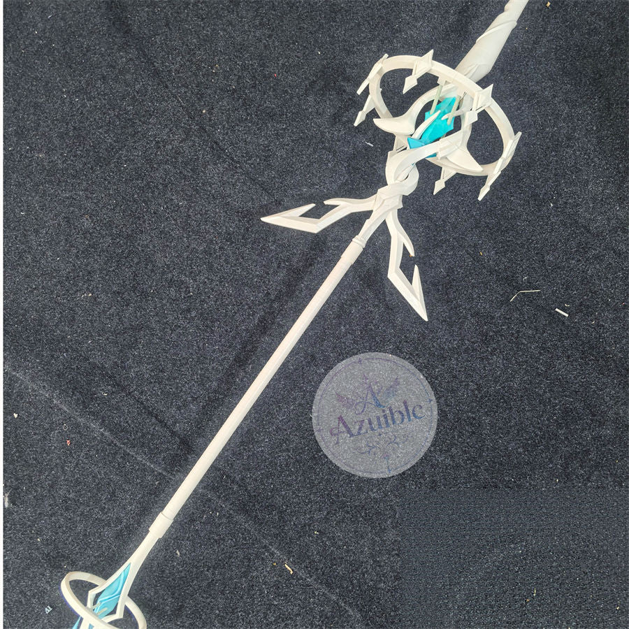 Azuiblc 原神 スネージナヤ アナスターシャ（氷神・氷の女皇）コスプレ杖・武器道具 全長約190cm PLA＋PVC製 分割組立式