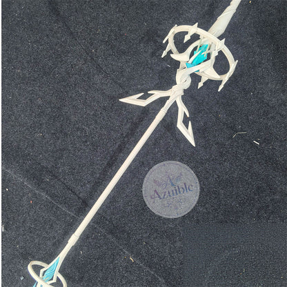 Azuiblc 原神 スネージナヤ アナスターシャ（氷神・氷の女皇）コスプレ杖・武器道具 全長約190cm PLA＋PVC製 分割組立式