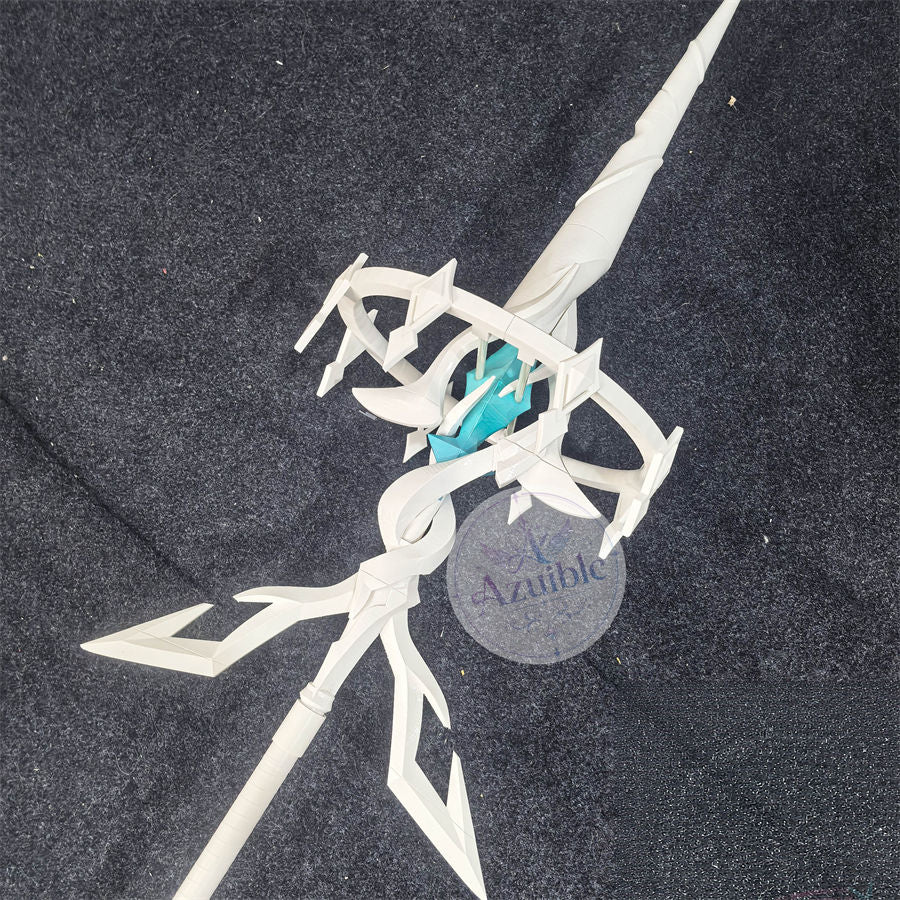 Azuiblc 原神 スネージナヤ アナスターシャ（氷神・氷の女皇）コスプレ杖・武器道具 全長約190cm PLA＋PVC製 分割組立式