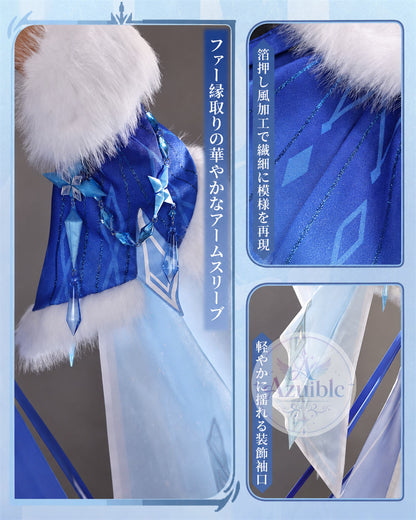 Azuiblc 原神 アナスターシャ コスプレ衣装｜3D PLAパーツ付き Genshin Impact  XS-XXL