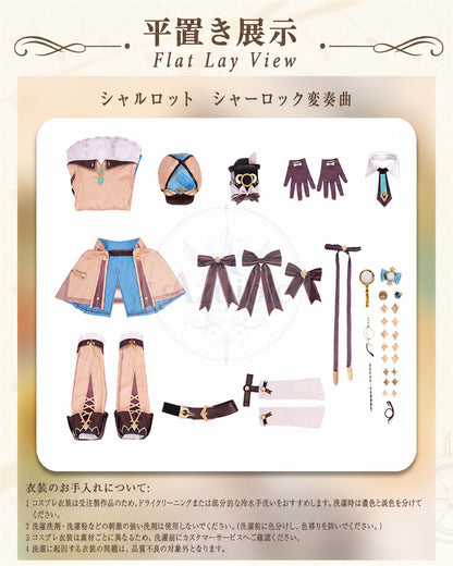 限定販売　Azuiblc　原神　シャルロットの新コスチューム　ハーロック変奏曲　コスチューム　イベント　ハロウィン