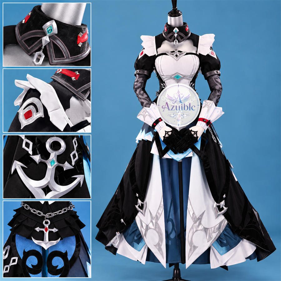 Azuiblc 原神 ダニカ Danica コスプレ衣装｜メイド服　舞台服　3dPla材質Ver　星の楔付　コスチューム