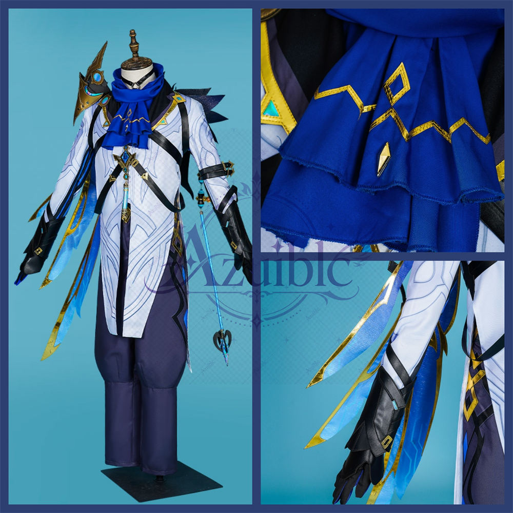 【Azuiblc】原神 博士 ドットーレ コスプレ 衣装 仮面 耳飾り コスチュームセット ウィッグ、靴追加対応 cosplay 舞台 イベント