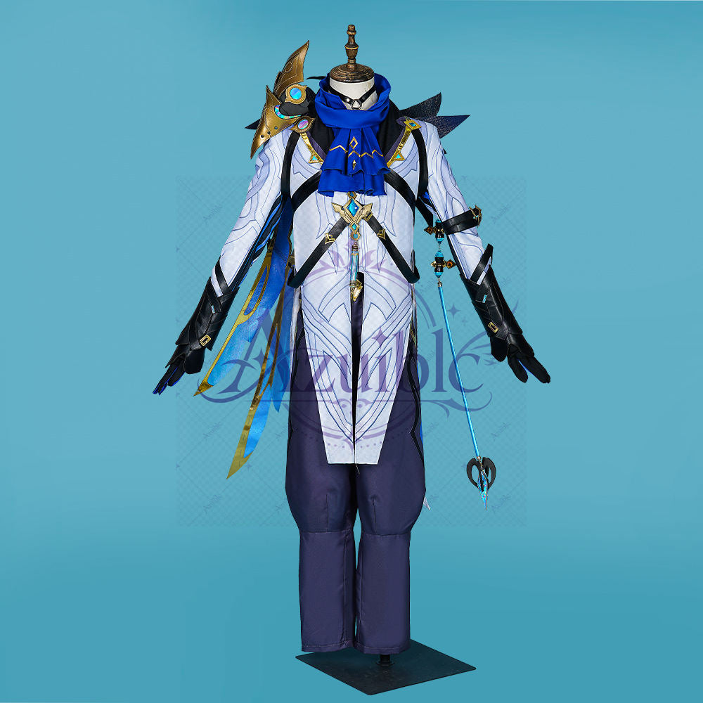 【Azuiblc】原神 博士 ドットーレ コスプレ 衣装 仮面 耳飾り コスチュームセット ウィッグ、靴追加対応 cosplay 舞台 イベント