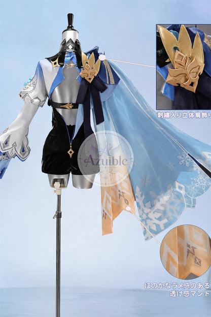 Azuiblc Genshin Impact Eula Cosplay Costume | Rerun/Redesigned Edition High-Quality Costume