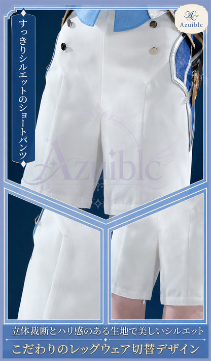 【Azuiblc】原神 ローエン Lohen コスプレ コスプレ衣装 金属アクセサリー 可動式クロスボウ コスチュームセット cosplay 舞台 イベント