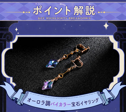 Azuiblc 原神 オデット（Odette）コスプレ衣装 Odette 腰飾回転＋発光対応　合金パーツ＆プリント加工 サテン生地 舞台ドレス ハロウィン対応