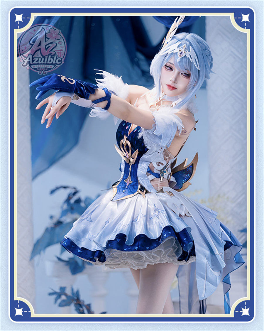 Special Launch Price Azuiblc Genshin Impact Odette Cosplay Costume | Includes 3D PLA Parts, Perfect for Events