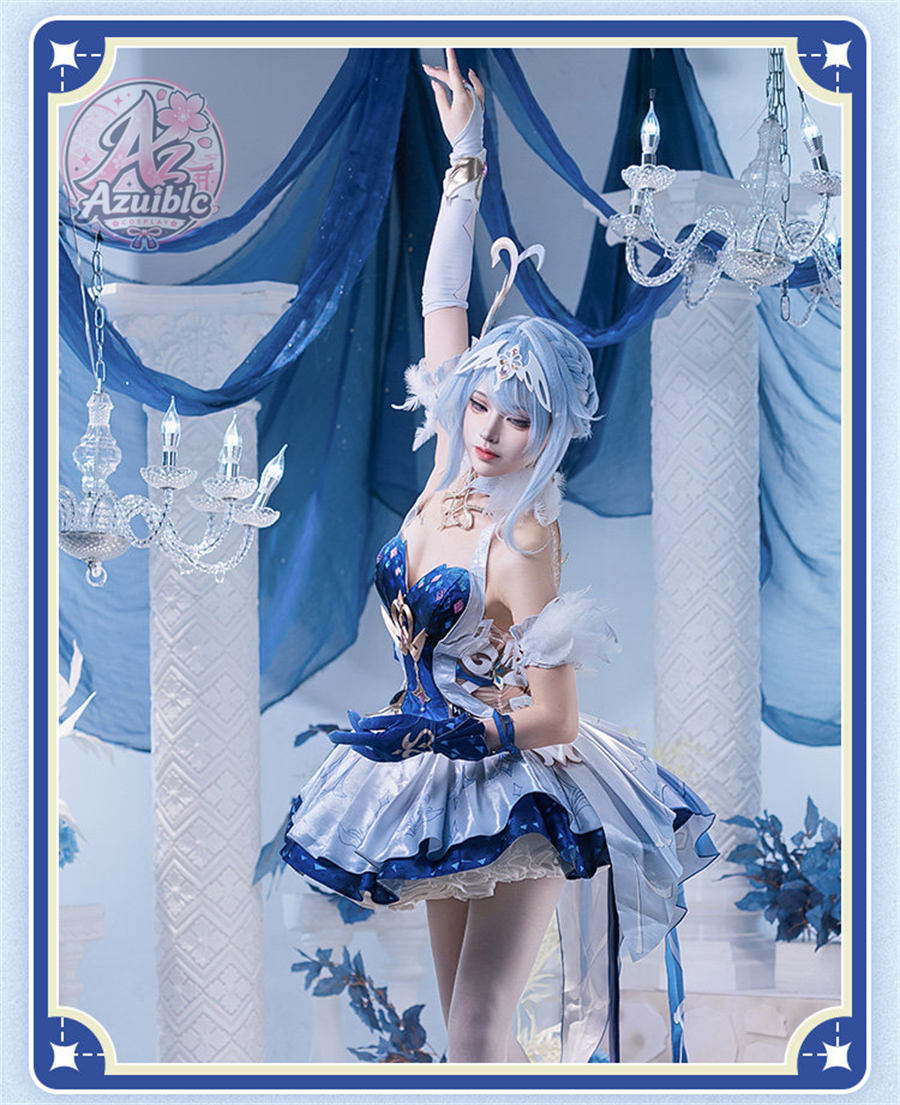 Special Launch Price Azuiblc Genshin Impact Odette Cosplay Costume | Includes 3D PLA Parts, Perfect for Events