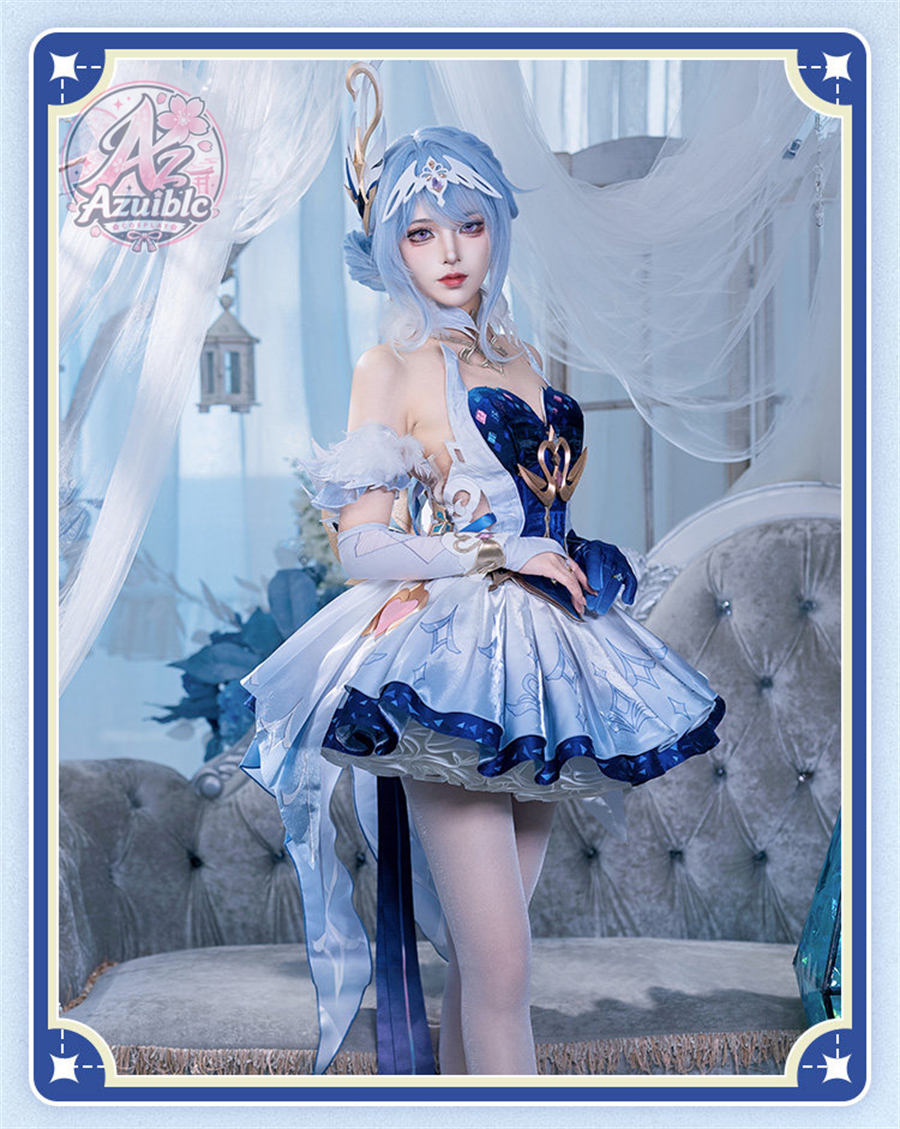 Special Launch Price Azuiblc Genshin Impact Odette Cosplay Costume | Includes 3D PLA Parts, Perfect for Events